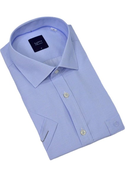 Erkek Klasik Piti Kare Kısa Kol Gömlek 9399 BGL-ST04577 fırsatları