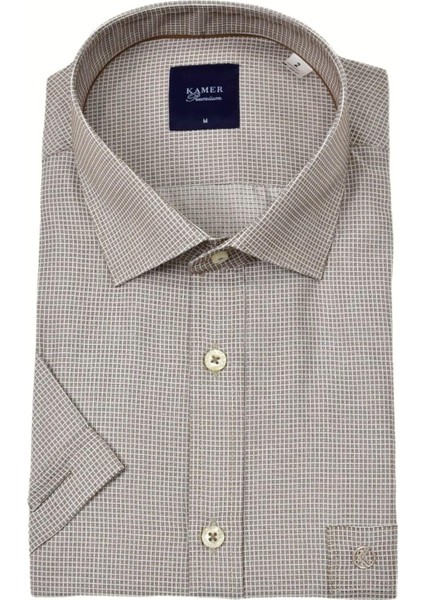 Erkek Klasik Piti Kare Kısa Kol Gömlek 9399 BGL-ST04577 fiyatları