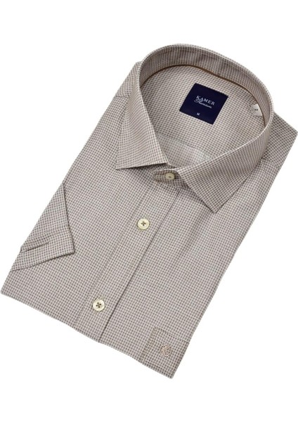 Erkek Klasik Piti Kare Kısa Kol Gömlek 9399 BGL-ST04577 modelleri