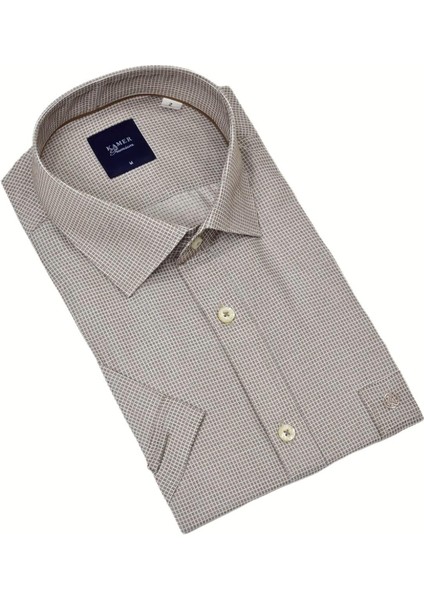 Erkek Klasik Piti Kare Kısa Kol Gömlek 9399 BGL-ST04577 fırsatları