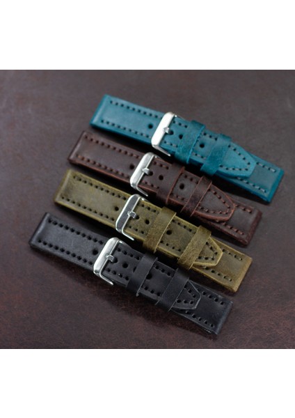 Hakiki Deri Saat Kordonu (Pueblo Deri) Kişiselleştirilebilir 2025 18,20,22,24 mm modelleri