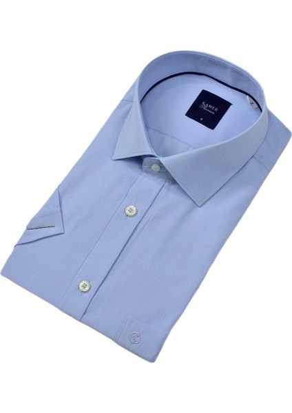 Erkek Klasik Armürlü Kısa Kol Gömlek 9402 BGL-ST04575
