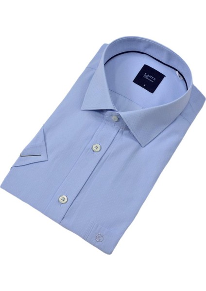 Erkek Klasik Armürlü Kısa Kol Gömlek 9402 BGL-ST04575 modelleri