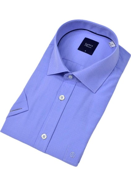 Erkek Klasik Armürlü Kısa Kol Gömlek 9402 BGL-ST04575