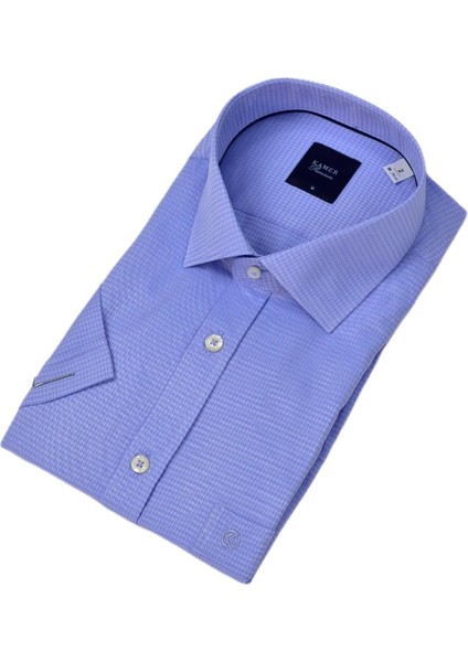 Erkek Klasik Armürlü Kısa Kol Gömlek 9406 BGL-ST04574