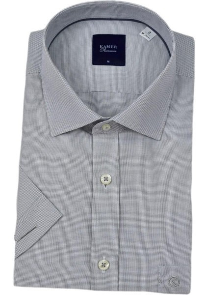 Erkek Klasik Kuşgözü Desen Kısa Kol Gömlek 9404 BGL-ST04573 fiyatları