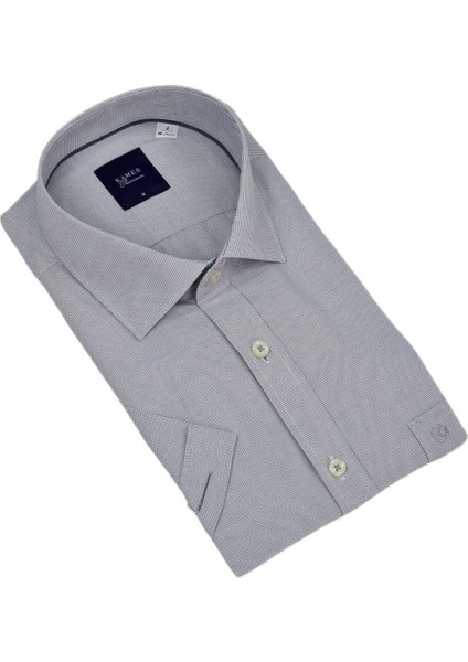 Erkek Klasik Kuşgözü Desen Kısa Kol Gömlek 9404 BGL-ST04573 fırsatları