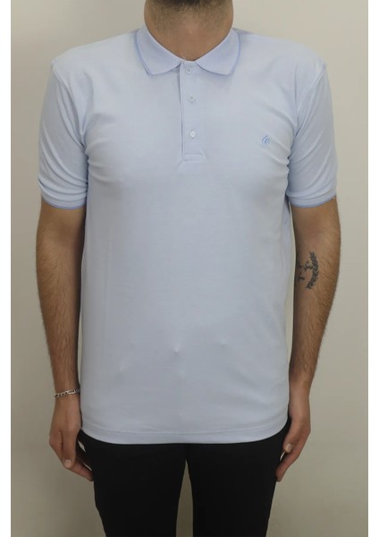 Fistan Store Erkek Düz Klasik Kesim Rahat Kalıp Polo Yaka Tişört
