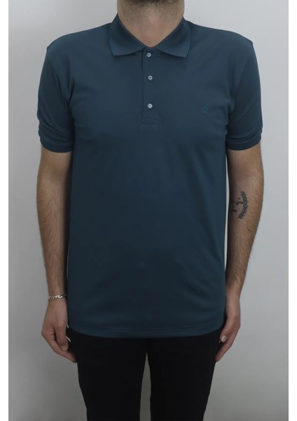 Fistan Store Erkek Düz Klasik Kesim Rahat Kalıp Polo Yaka Tişört