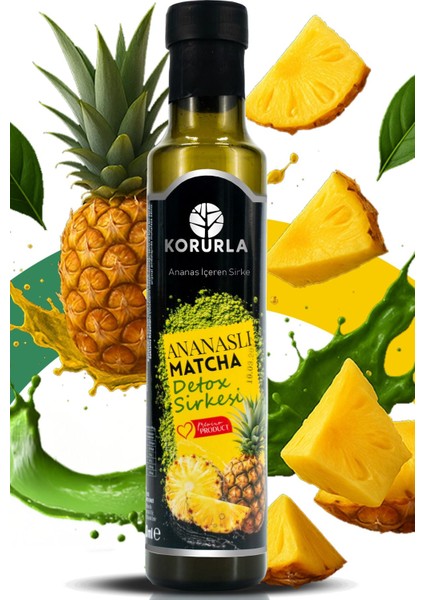 Ananaslı Matcha Detoks Sirkesi Bromelain Içerir