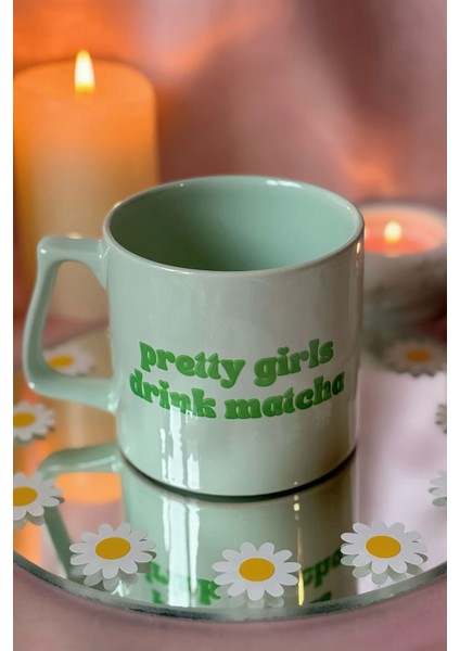 Pretty Gırls Drınk Matcha Yeşil Kupa modelleri
