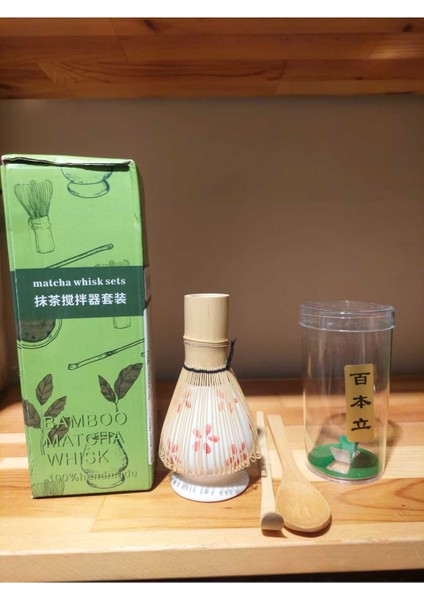 Bamboo Matcha Whisk Bambu Matcha Çırpma Seti