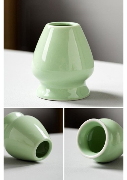 2 Parça Matcha Çayı Fırça ve Bamboo Whisk Tutucu Köpürtücü Tutacağı MT165