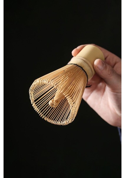 2 Parça Matcha Çayı Fırça ve Bamboo Whisk Tutucu Köpürtücü Tutacağı MT165