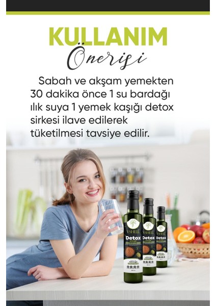 Matcha ve Kinoa Tohumlu Sirke 250ML
