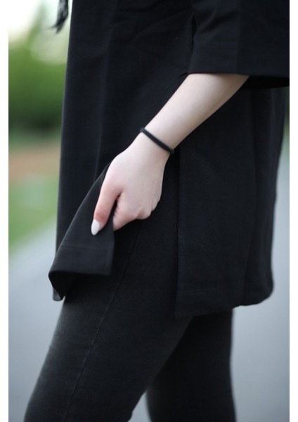 Yırtmaçlı Basic Oversize Fakir Kol T-Shirt fiyatları