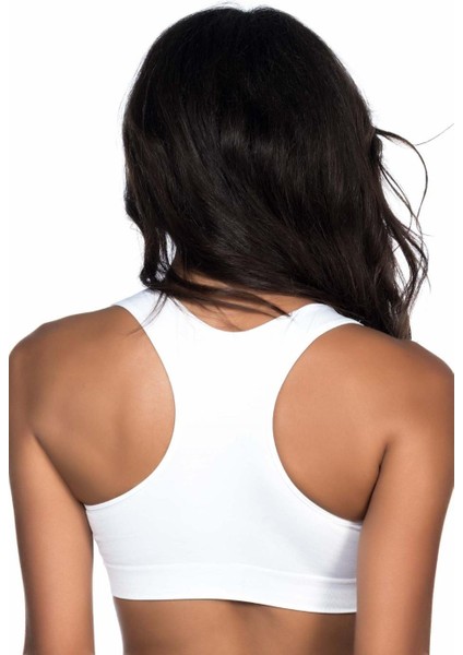 Beyaz Mı Emay 4011 Sporcu Toparlayıcı Büstiyer