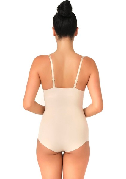 Ten Mı Emay 2723 Lazer Kesim Göğsü Açık Slip Korse