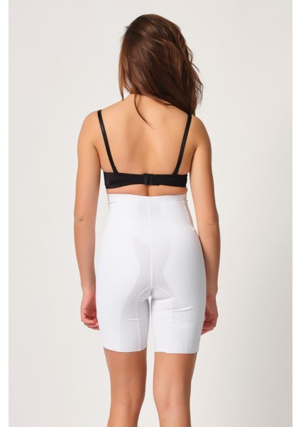 Beyaz Mı Emay 2814 Double Yüksek Bel Boxer Lazer Korse