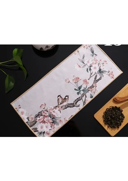 1 Adet Matcha Çay Örtüsü Antik Tarz Emici Çay Havlusu Baskılı Çay Örtüsü modelleri