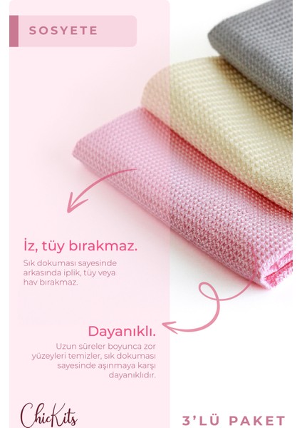 Sosyete - Iz ve Tüy Bırakmayan Bez 40*60 cm Genel Temizlik Bezi, Araç Temizlik Bezi fiyatları