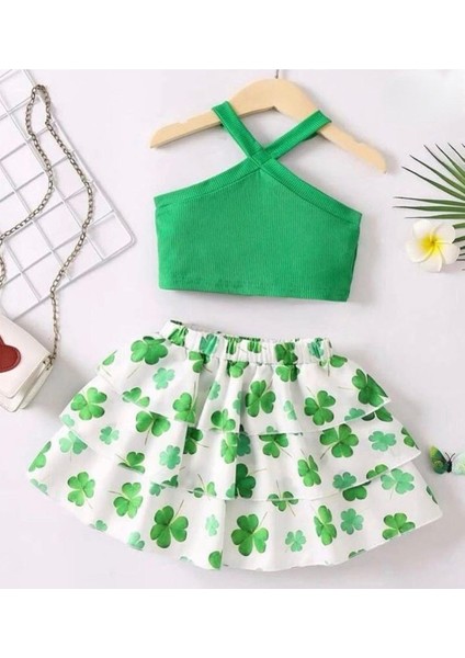 Çiçek Desenli Colorfull Etek Takım modelleri