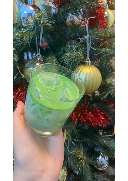 Matcha Latte Mum Candle Dekoratif Mum