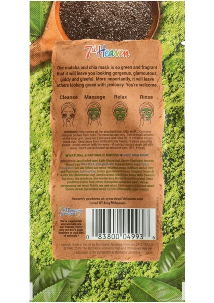 Superfood Matcha Chia Kil Yüz Maskesi 10 gr fiyatları
