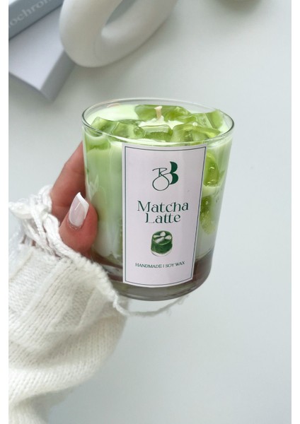 Kahve Kokulu %100 Doğal El Yapımı Matcha Çayı Dekorasyon Soya Mumu fiyatları
