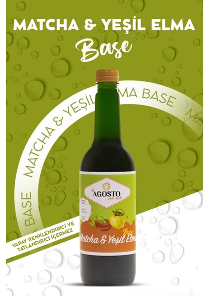 750 ml Matcha & Yeşil Elma Base Şurup