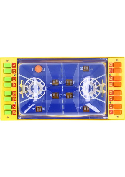 Etkileşimli Basketbol Oyun Oyuncağı Parmak Becerisini Geliştirin Çift Oyunculu Parmak Basketbol Masa Oyunu Üst Sarı (Yurt Dışından)
