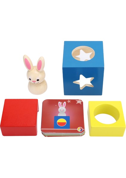 Bebek Ahşap Bulmaca Blok Kutusu Oyuncakları Çocuklar Için Eğitici Etkileşimli Oyuncak Kidbaby Tavşan Bulmaca Oyuncağı (Yurt Dışından)