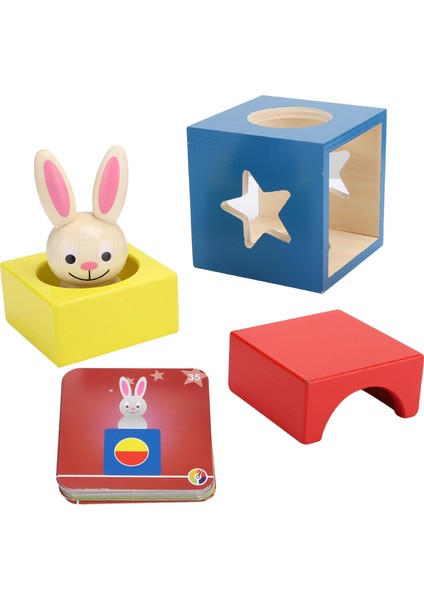 Bebek Ahşap Bulmaca Blok Kutusu Oyuncakları Çocuklar Için Eğitici Etkileşimli Oyuncak Kidbaby Tavşan Bulmaca Oyuncağı (Yurt Dışından)