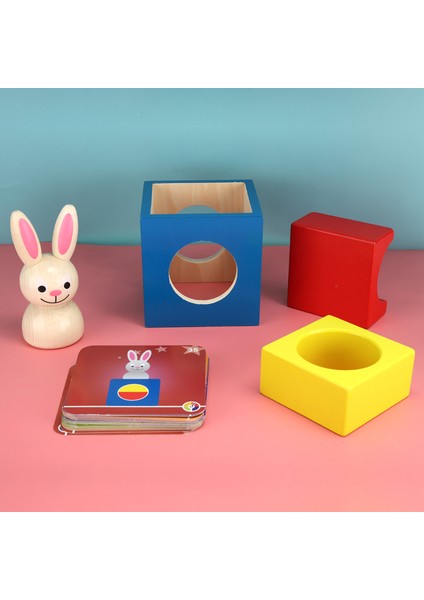 Bebek Ahşap Bulmaca Blok Kutusu Oyuncakları Çocuklar Için Eğitici Etkileşimli Oyuncak Kidbaby Tavşan Bulmaca Oyuncağı (Yurt Dışından)