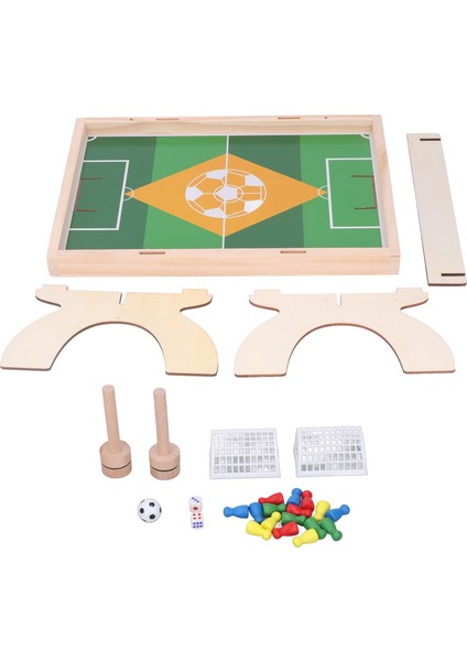 Çocuklar Için Mini Masa Üstü Futbol Bulmaca Eğlencesi 2 Oyuncu Eşleştirme Ebeveyn Çocuk Etkileşimi Çam Ağacı Futbol Oyun Tahtası (Yurt Dışından)