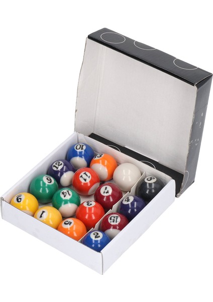 16 Adet Mini Bilardo Topları Darbeye Dayanıklı Çevre Dostu Reçine Küçük Bilardo Masası Topu Seti Çocuk Oyun Odası Için 32MM (Yurt Dışından)