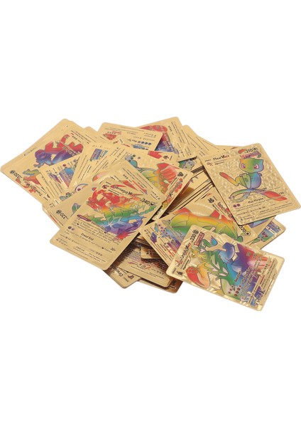55 Adet Anime Kartları Taşınabilir Pvc Karikatür Desen Oyun Aksesuarları Anime Kart Paketleri Koleksiyonu Parti Siyah (Yurt Dışından)