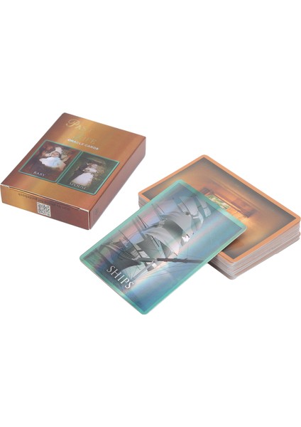 Tarot Kartları Destesi Hologram Kağıdı Ingilizce Versiyonu Kader Kehanet Kartı Tahta Oyunu Oyuncak (Yurt Dışından)