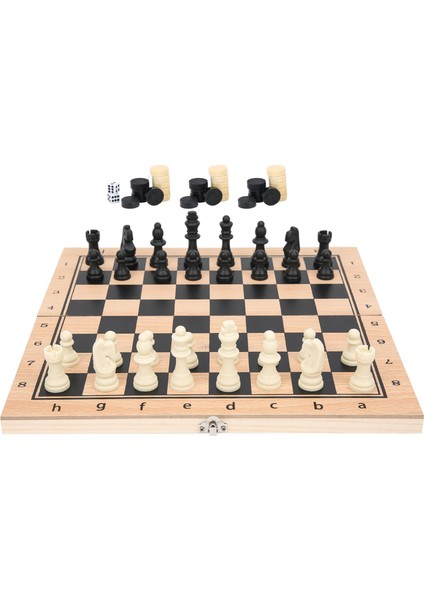 3'ü 1 Arada Ahşap Satranç Dama Tavla Katlanabilir Taşınabilir Etkileşimli Satranç Tahtası Oyuncağı M 29 x 29 cm / 11,4 x 11,4 Inç (Yurt Dışından) modelleri