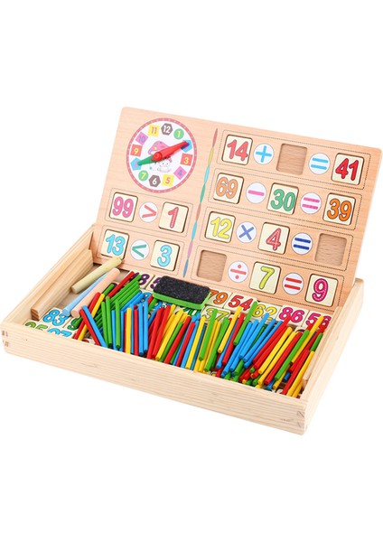 Matematik Oyuncak Çubukları Sayı Hesaplama Oyuncak Çocuklar Eğitici Ahşap Okul Öncesi Sayma Oyunu Oyuncak (Yurt Dışından)