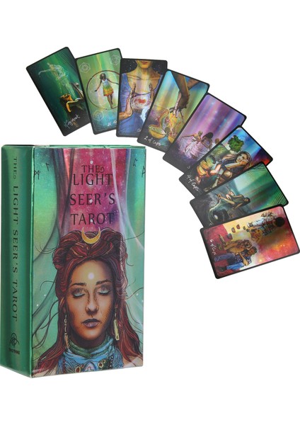 Tarot Kartları Deste Hologram Kağıt Ingilizce Versiyon Kader Kehanet Masa Oyunu Oyuncaklar (Yurt Dışından)