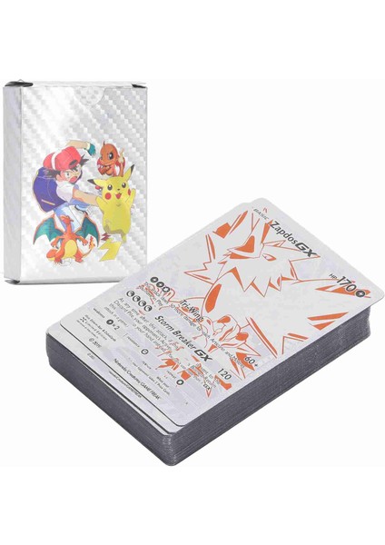 55 Adet Oyun Anime Kartı Sevimli Karikatür Kompakt Taşınabilir Koleksiyon Anime Kart Paketleri Parti Gümüş Folyo (Yurt Dışından)