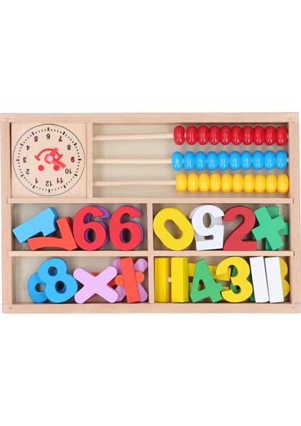 Ahşap Abaküs Aritmetik Blokları Matematik Öğrenme Erken Eğitim Çocuklar Bebek Oyuncağı (Yurt Dışından)
