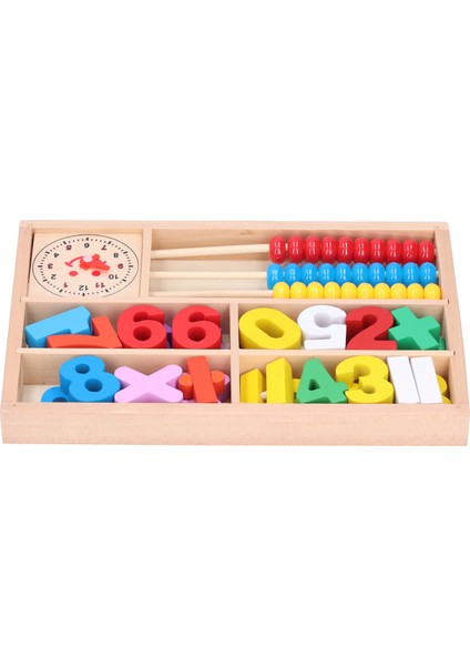 Ahşap Abaküs Aritmetik Blokları Matematik Öğrenme Erken Eğitim Çocuklar Bebek Oyuncağı (Yurt Dışından)