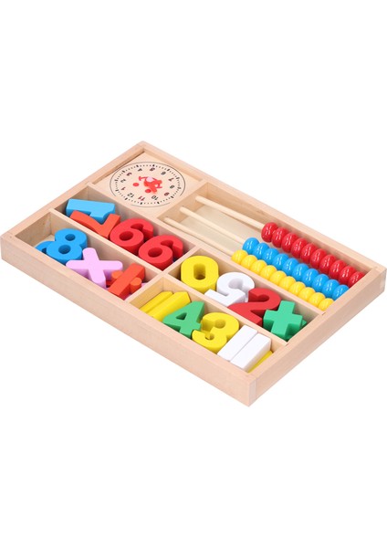 Ahşap Abaküs Aritmetik Blokları Matematik Öğrenme Erken Eğitim Çocuklar Bebek Oyuncağı (Yurt Dışından)