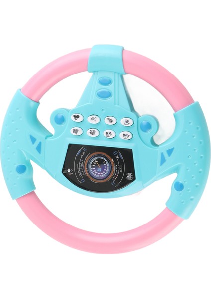 Bebek Eğitici Copilot Direksiyon Simidi Müzik Çocuk Akıllı Oyuncak (Pembe Mavi) (Yurt Dışından)