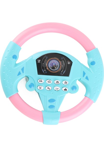 Bebek Eğitici Copilot Direksiyon Simidi Müzik Çocuk Akıllı Oyuncak (Pembe Mavi) (Yurt Dışından)