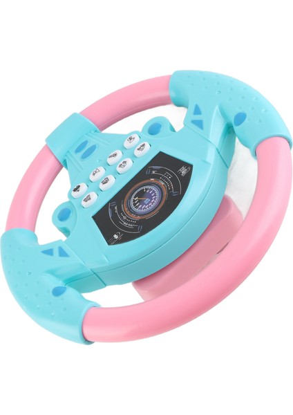 Bebek Eğitici Copilot Direksiyon Simidi Müzik Çocuk Akıllı Oyuncak (Pembe Mavi) (Yurt Dışından)