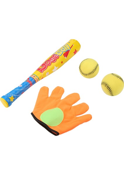 4 Adet Spor Beyzbol Oyuncakları Yumuşak Beyzbol Sopası Top Eldiven Seti Çocuklar Çocuklar Için Hediyeler (Yurt Dışından)