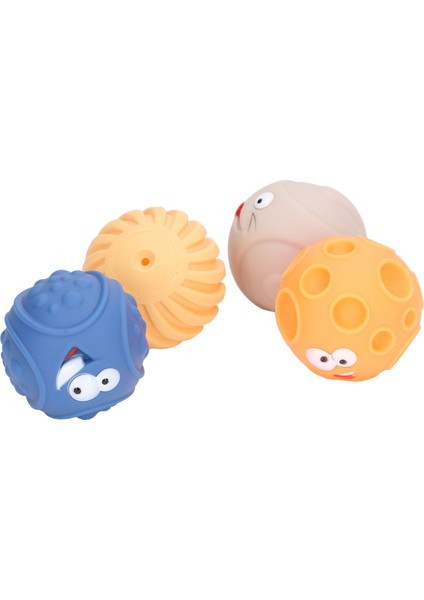 4 Adet Duyusal Toplar Çoklu Pvc El Yakalama Duyusal Toplar Oyuncaklar 6 Ila 12 Ay Bebek Bebek (Yurt Dışından)